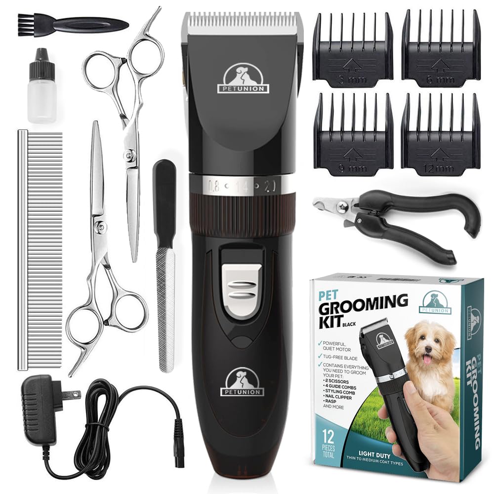 Pet Union professional dog grooming kit clippers for smooth, attentive grooming