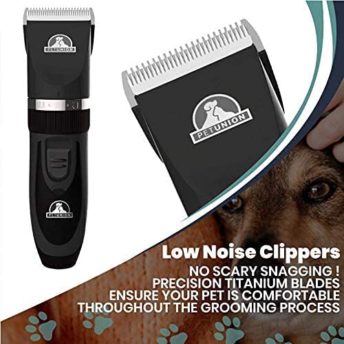 Pet Union titanium blades delivering clean cuts with minimal tugging
