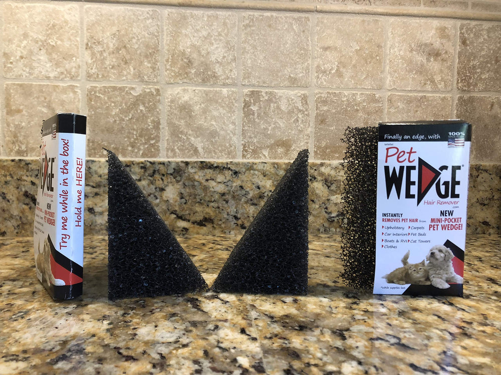 Pet Wedge clears carpet edges and hard-to-reach areas.