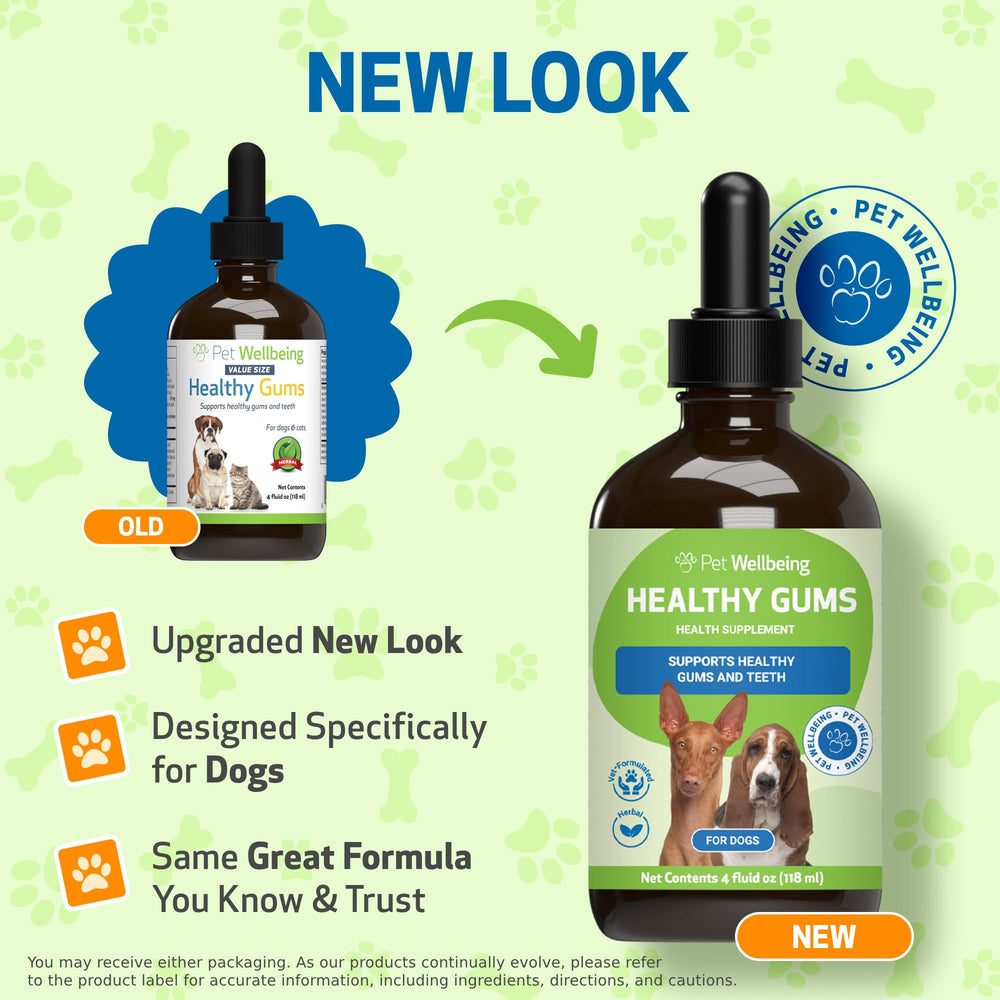 Pet Wellbeing Oral Care Drops bottle showing easy, precise application for dogs.