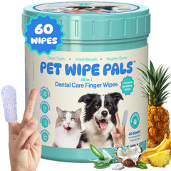 Pet Wipe Pals teeth wipes jar closeup for convenient daily dental care