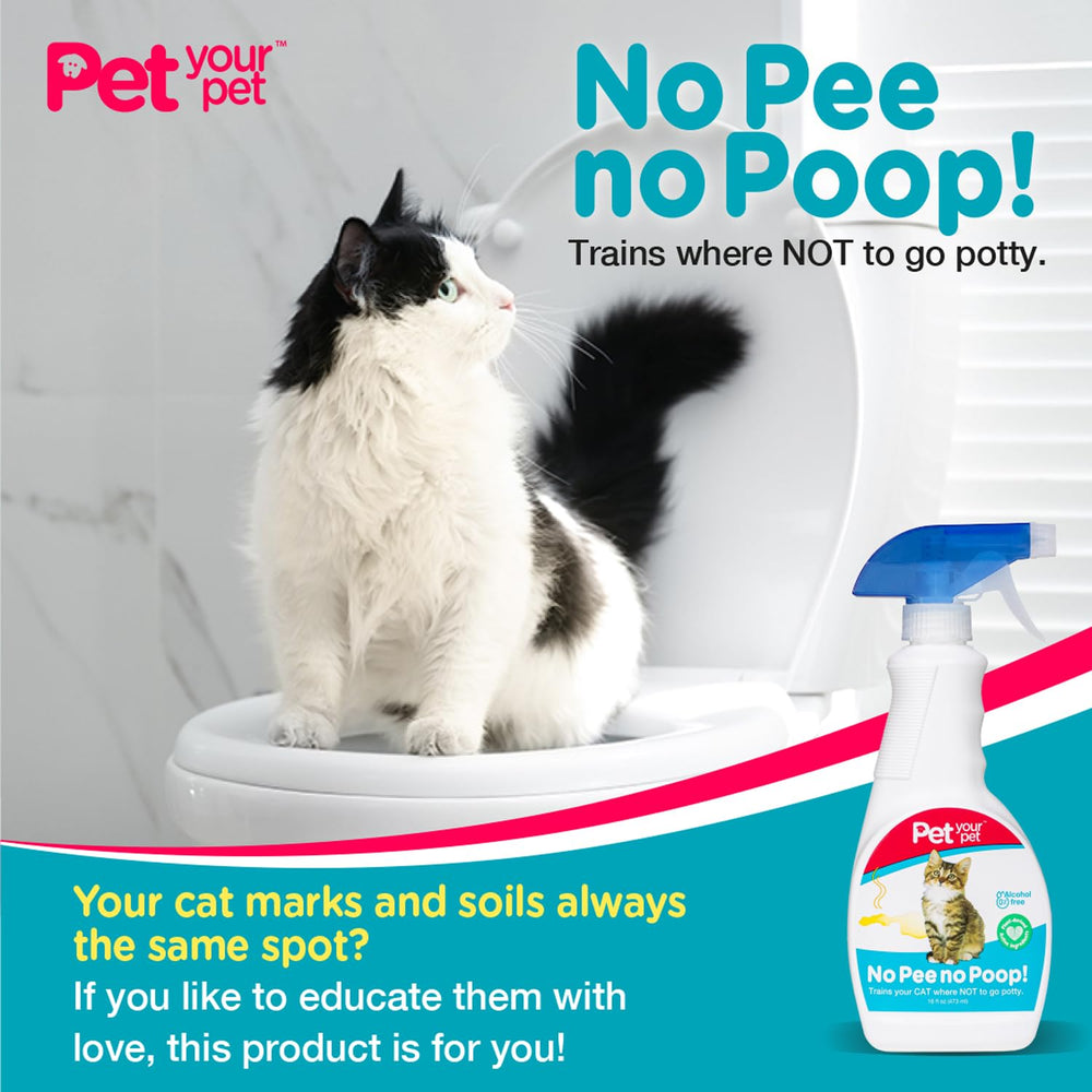 PET YOUR PET No Pee No Poop spray used outdoors to deter marking