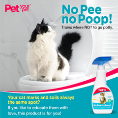 PET YOUR PET No Pee No Poop spray used outdoors to deter marking