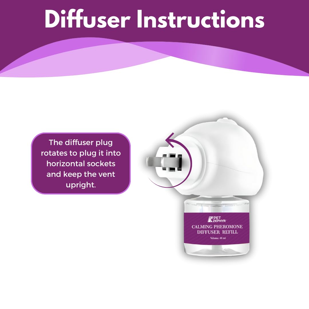 Pet Zephyr natural-ingredients refill offers safe, drug-free calming signals.