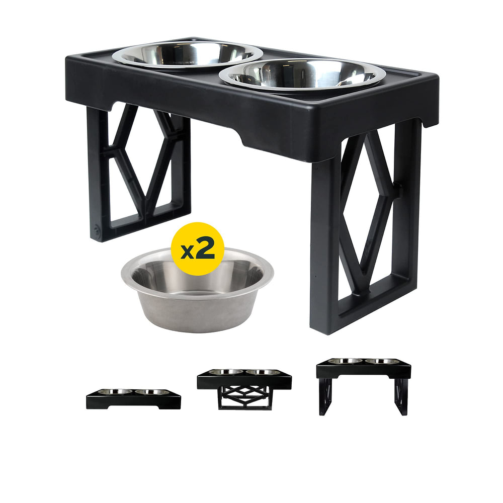 Pet Zone Designer Diner bundle with stand and bowls ready for elevated feeding at home.