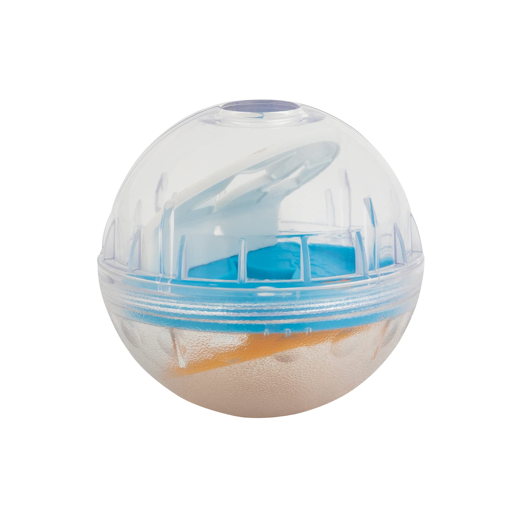 Pet Zone IQ Treat Ball boredom-relief use demonstrates enrichment during solo play.