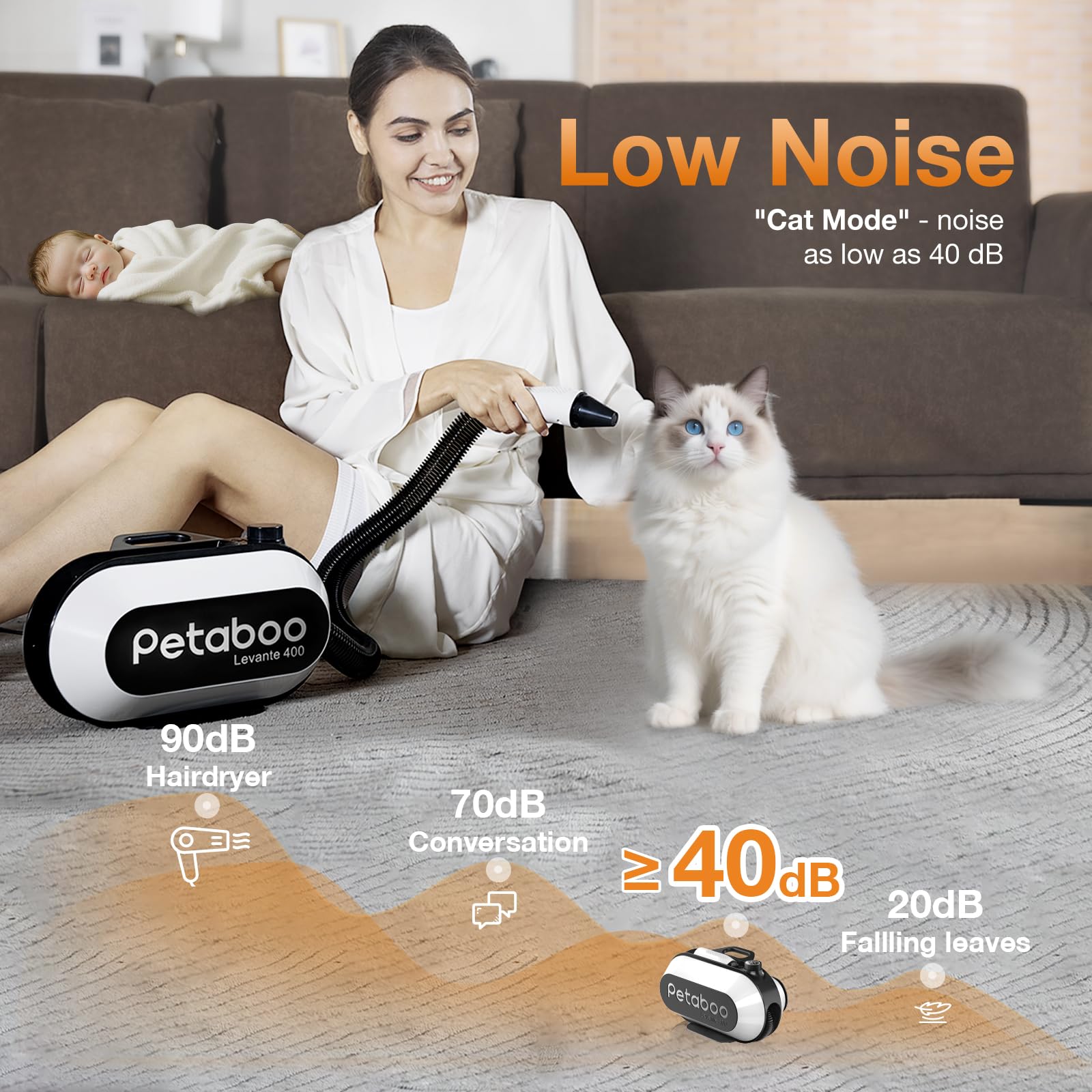 Petaboo dog dryer all-in-one storage keeps accessories organized.