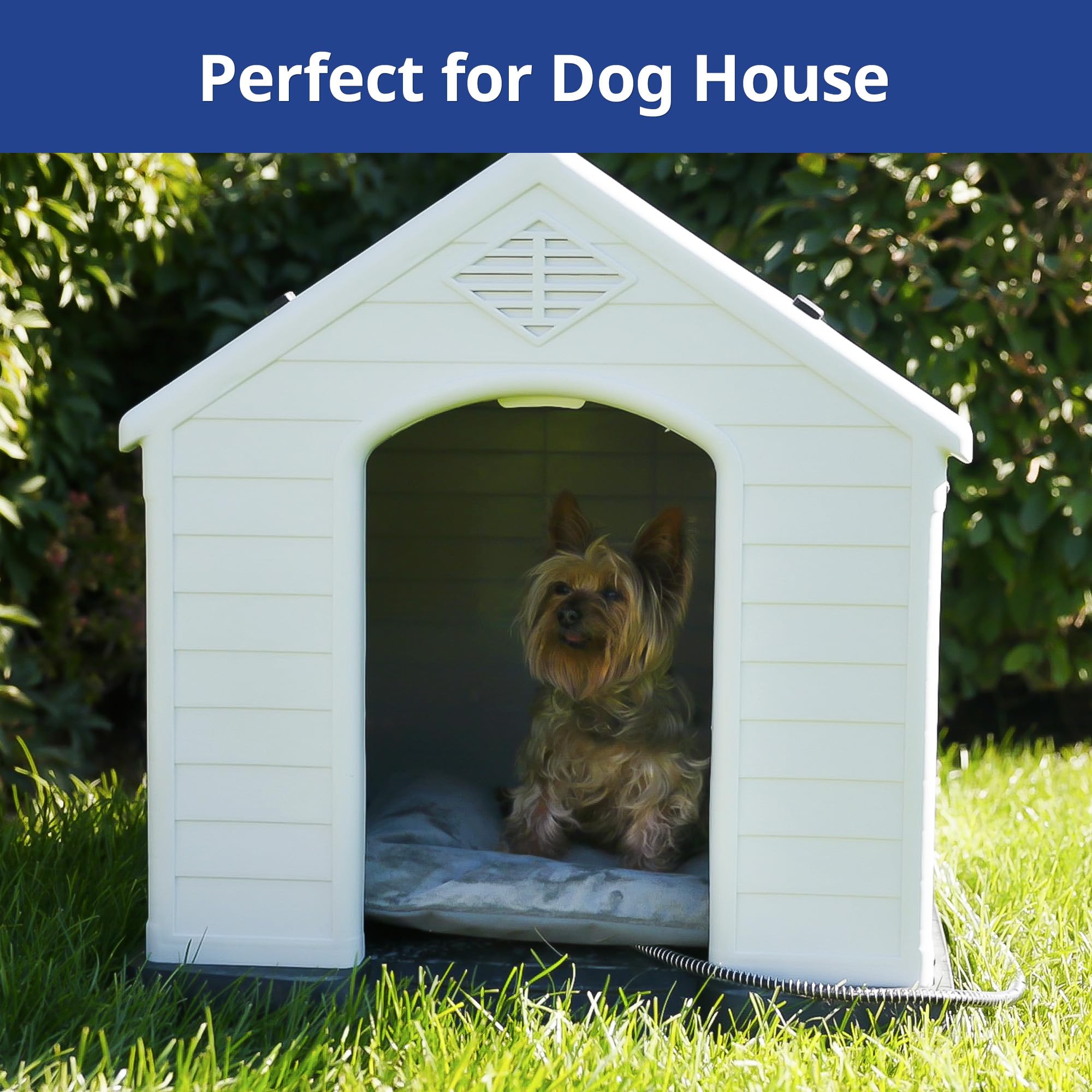 Petace outdoor heated bed washable cover ready for quick cleanup after adventures