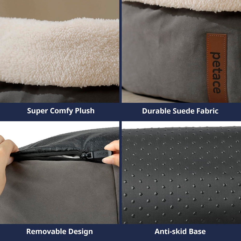 Petace self-warming cat bed machine washable for easy cleaning after playtime