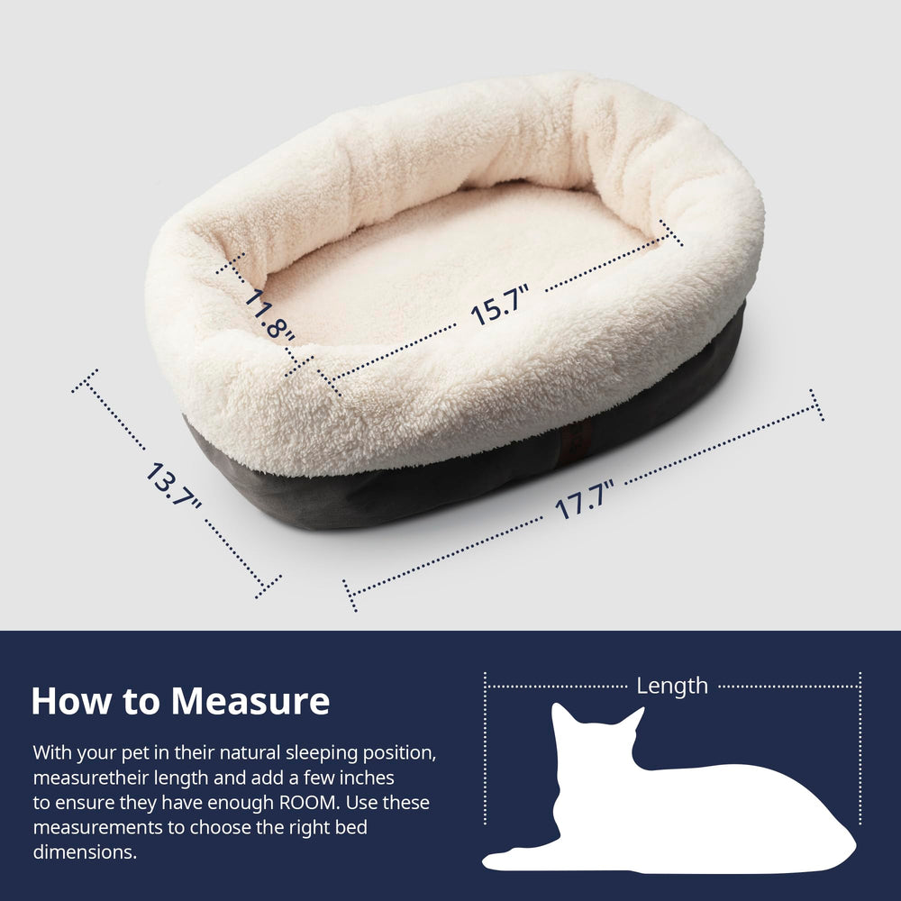 Petace self-warming cat bed removable heating layer for year-round comfort