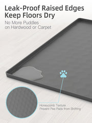 Petacola leak-proof silicone design protects floors from spills and accidents.