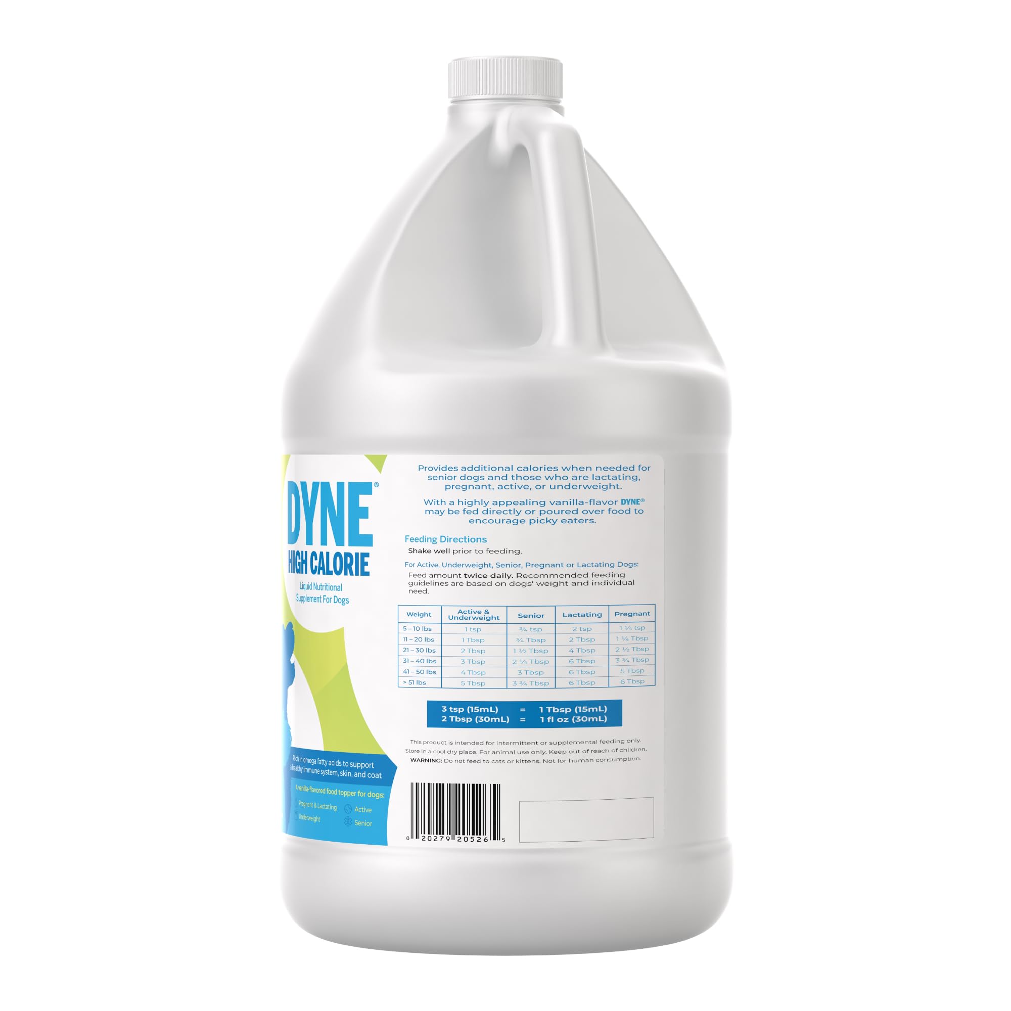 PetAg Dyne product label closeup highlighting high calorie formula