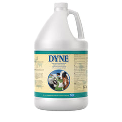 PetAg Dyne high-calorie liquid bottle pour provides fast energy for livestock.
