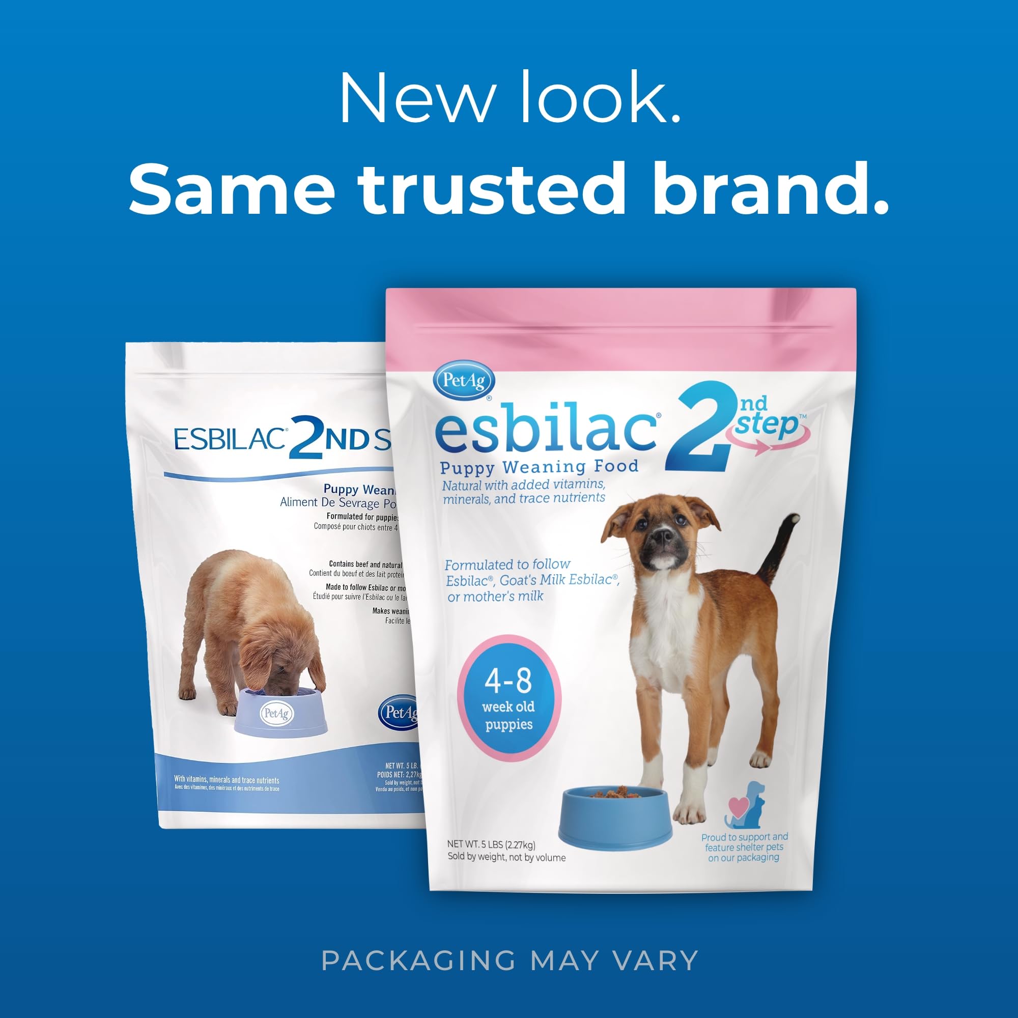 PetAg Esbilac 2nd Step prepared puppy puree in a bowl for transition.