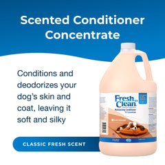PetAg Fresh ’n Clean conditioner pour-dilution demonstrates easy mixing for even coat coverage.