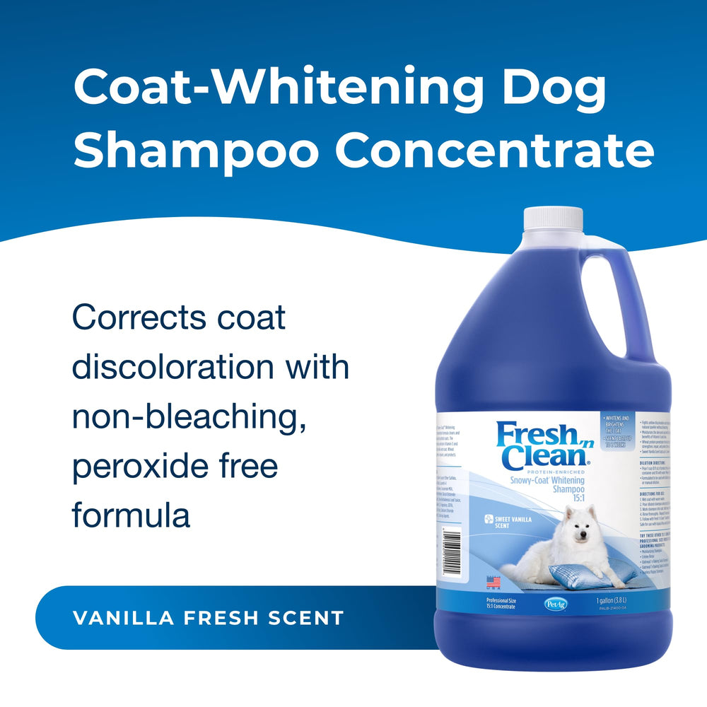 PetAg Snowy-Coat lather shown during cleansing.