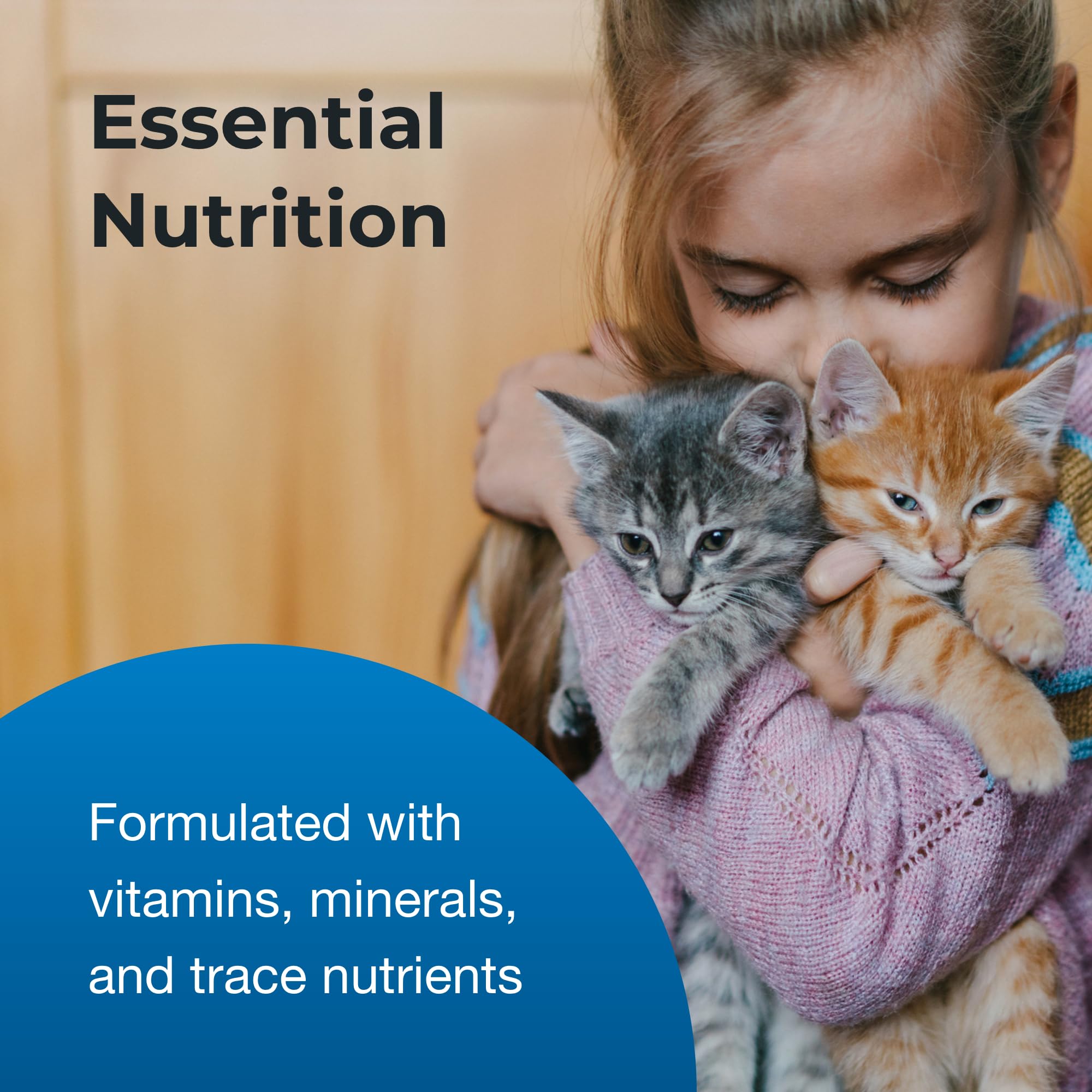 PetAg KMR 2nd Step meal-time for kittens supports easy bowl feeding.