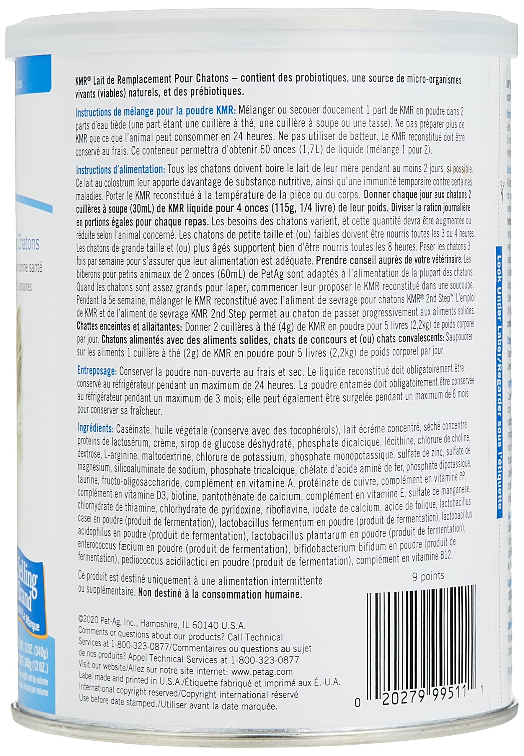 PetAg KMR easy-to-stir mix, whisk to feed quickly.