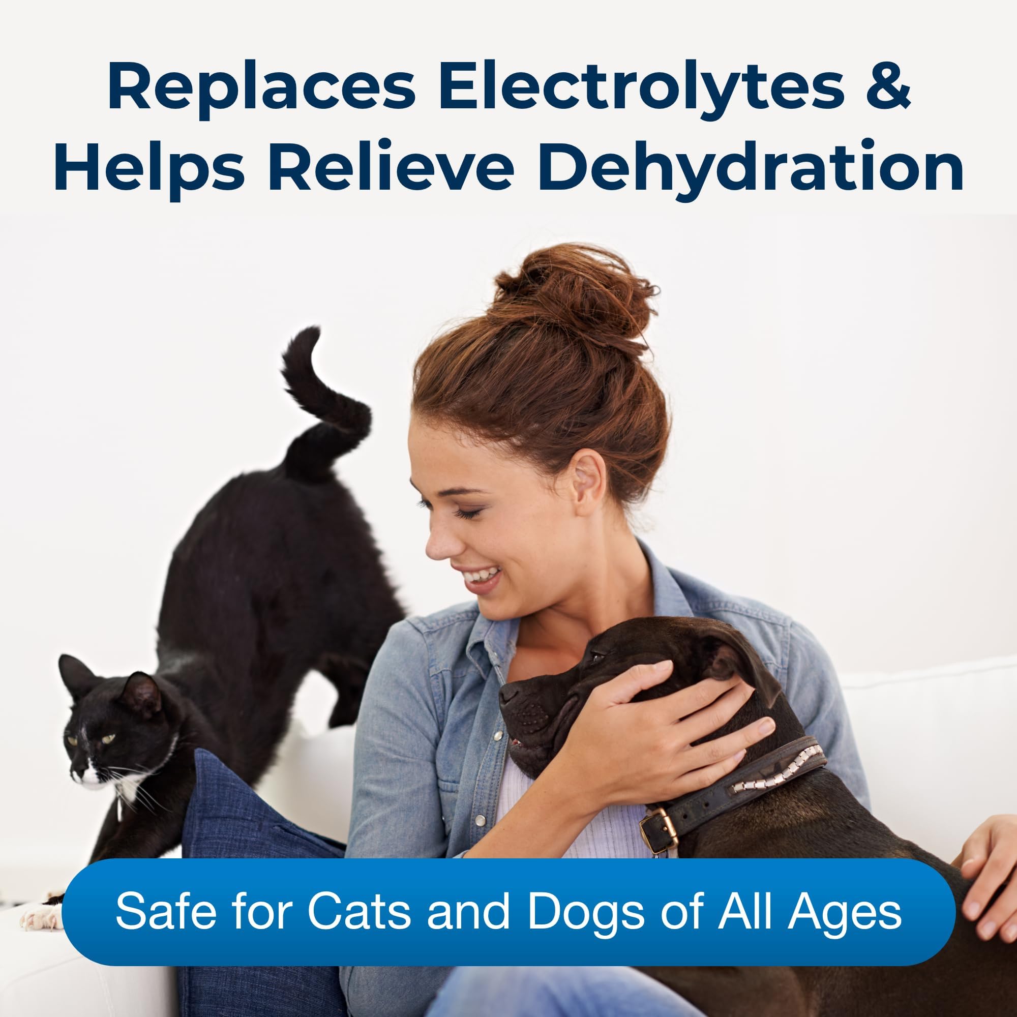 PetAg Pet Pectillin pack-3-bottles organized for convenient reuse