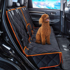 Petalage Car Seat Protector front-seat-coverage keeps hair off upholstery.