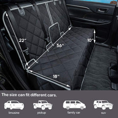Petalage dog car seat cover easy-clean materials simplify cleanup after messy trips.