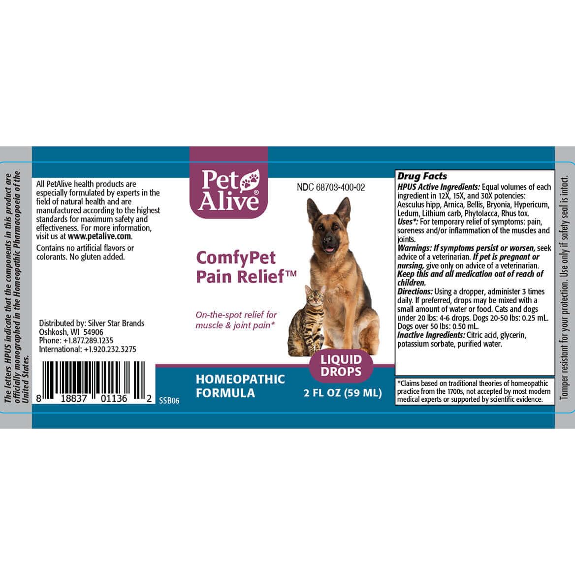 PetAlive ComfyPet-usa-made-label reinforces quality and safety for pets.