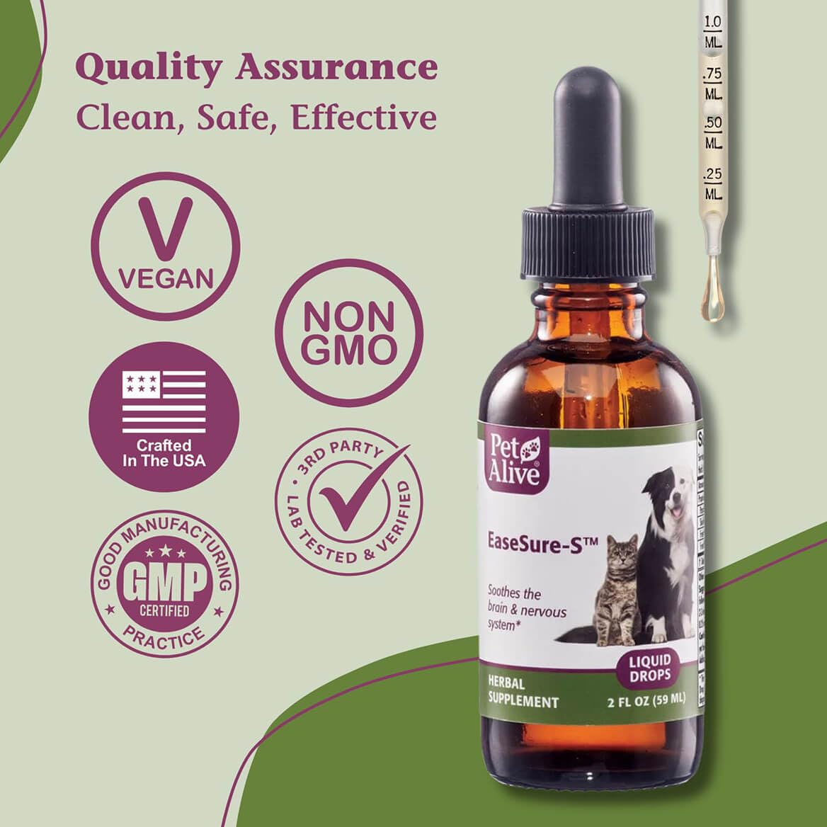 PetAlive EaseSure-S gluten-free packaging seal.
