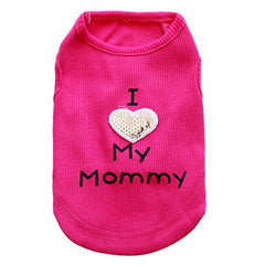 Petall dog shirt with heart sequin pattern for stylish, comfortable wear.