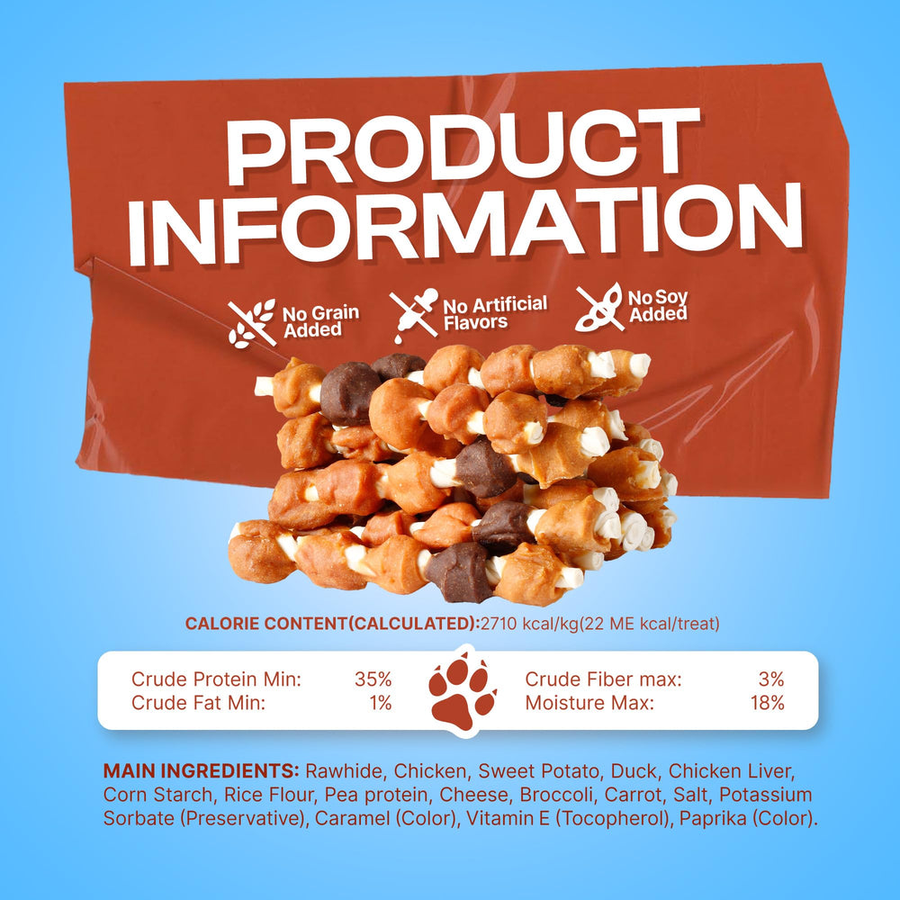 PETPHABET brochetas sabor batata dulce, opción nutritiva para perros activos.