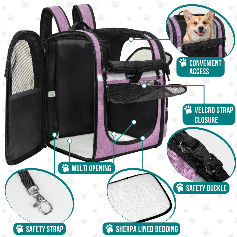 PetAmi airline approved pet backpack for travel through airports