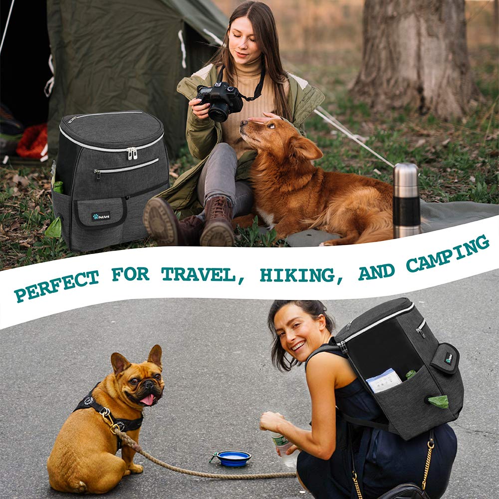 PetAmi collapsible bowls fold flat for compact packing on trips and camping.
