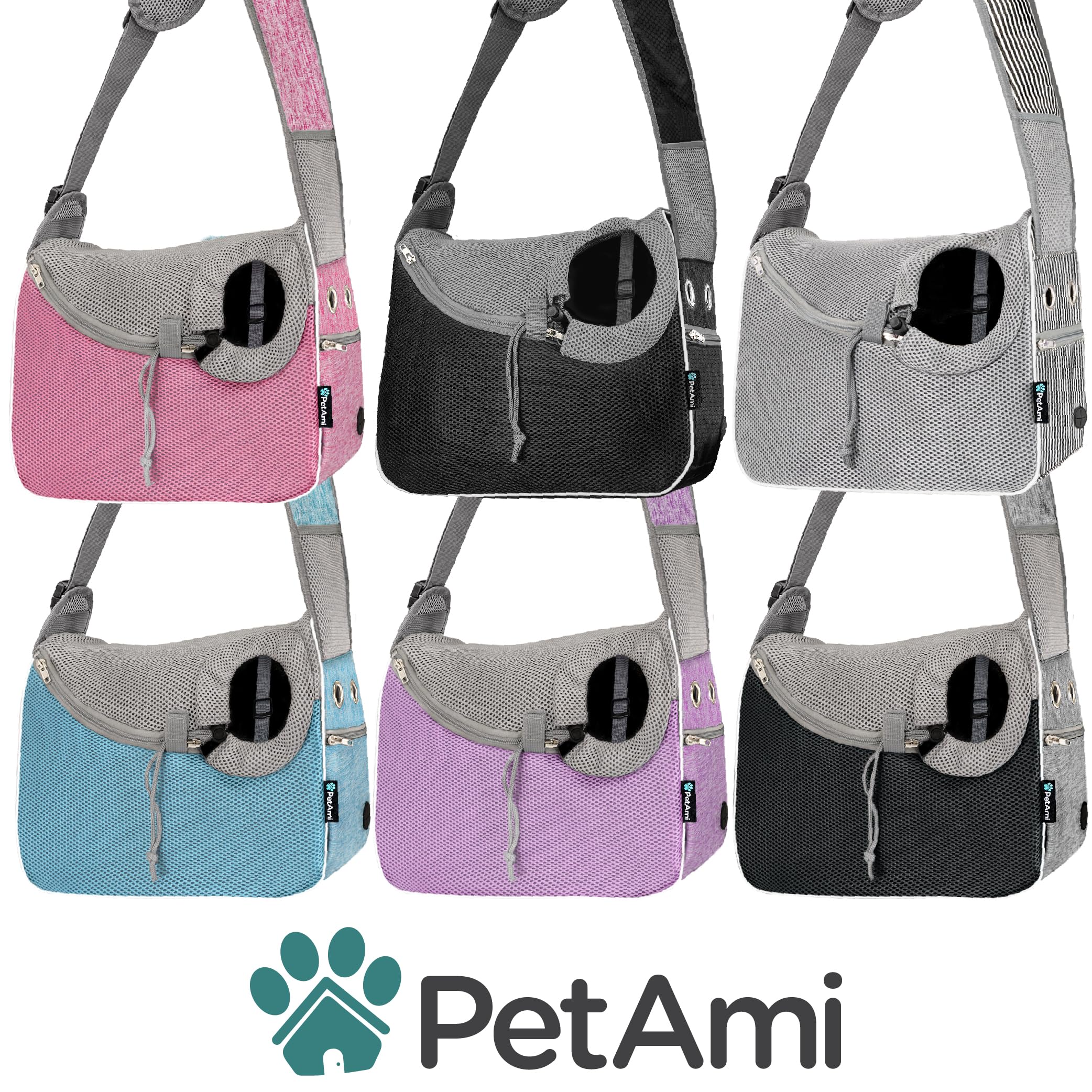 PetAmi crossbody pocket storage shows extra space for treats and essentials.
