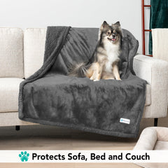 PetAmi dog blanket couch protection with durable stitching against spills.