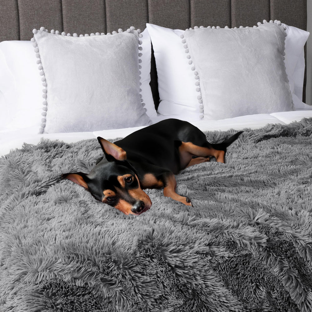 PetAmi large-size blanket 80 by 60 inches laid across a couch