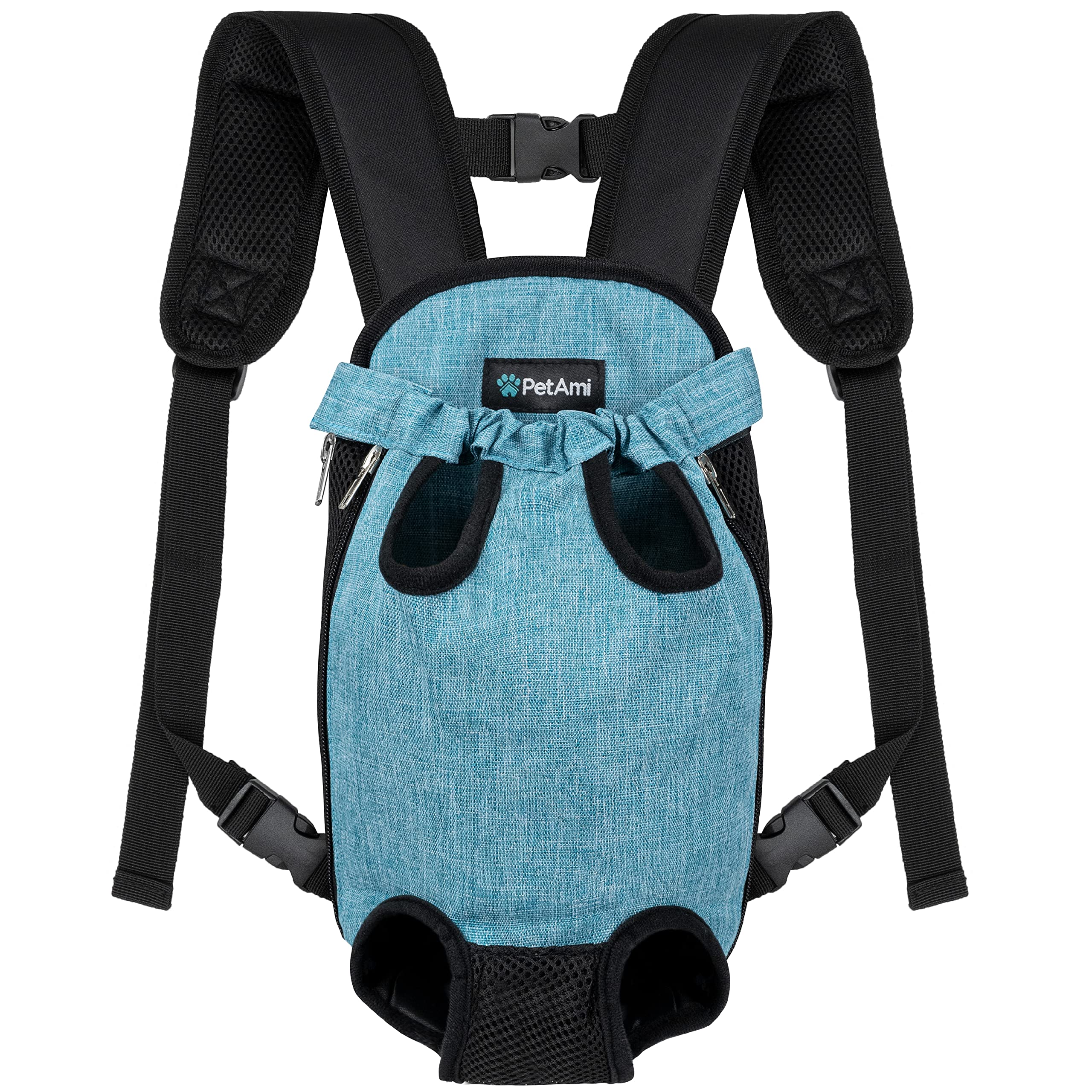 PetAmi Dog Carrier Backpack front view highlighting lightweight design for outdoor adventures