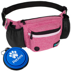 PetAmi Dog Fanny Pack front pocket for quick treat access during walks.