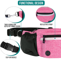 PetAmi Dog Fanny Pack built-in poop bag dispenser for tidy walks.