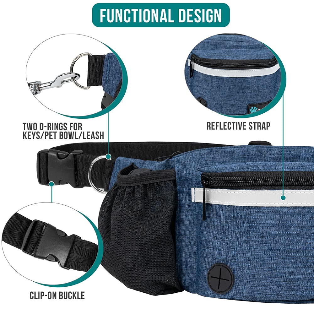 PetAmi dog fanny pack water bottle holder keeps drinks handy.