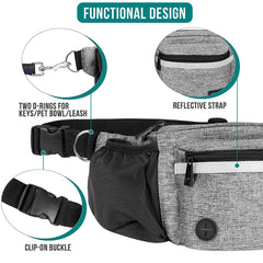 PetAmi fanny pack water bottle holder for on-the-go hydration
