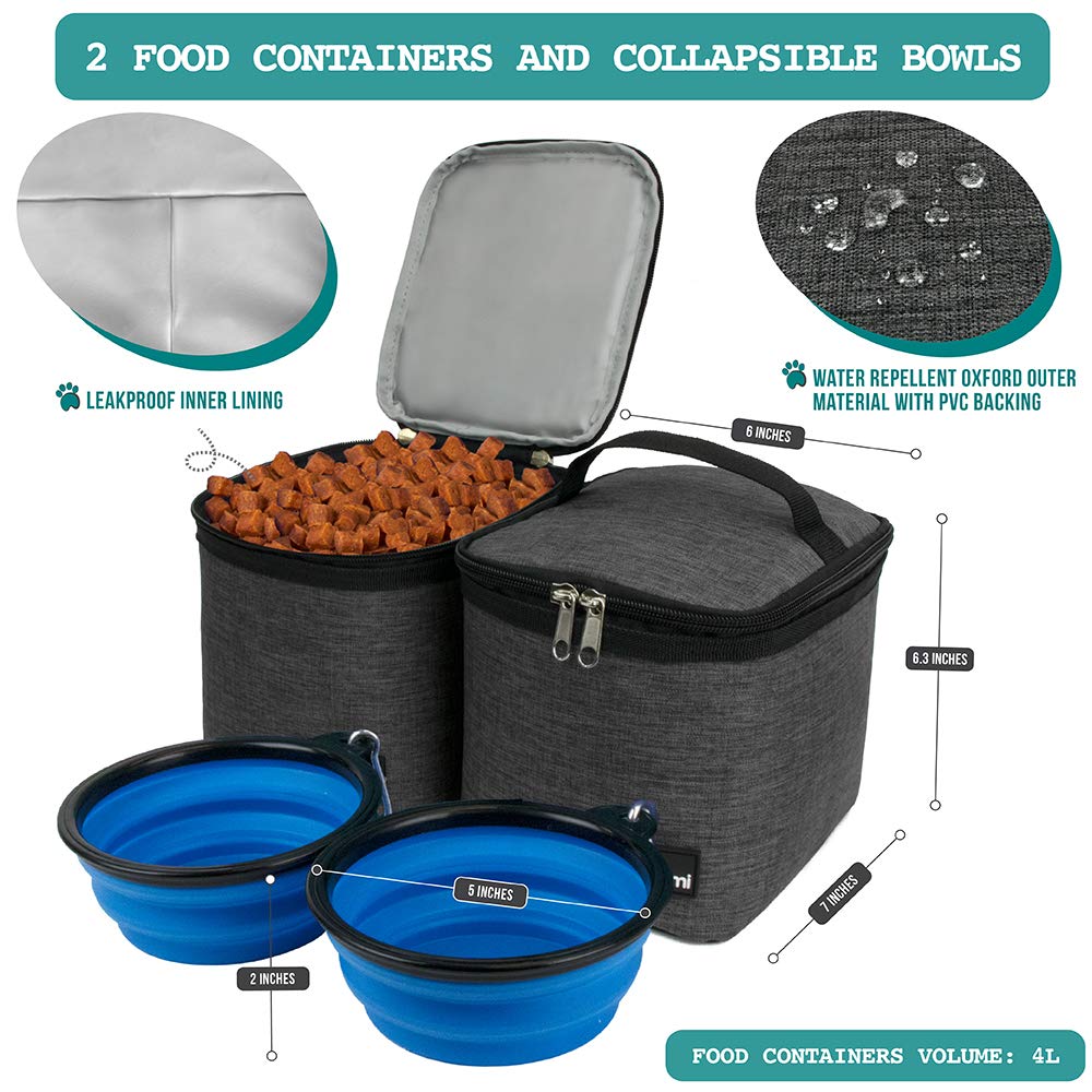 PetAmi bag shows built-in poop bag dispenser and multipocket layout for quick access.
