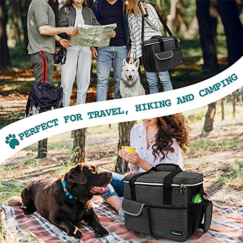 PetAmi Dog Travel Bag multi-pocket design keeps supplies organized