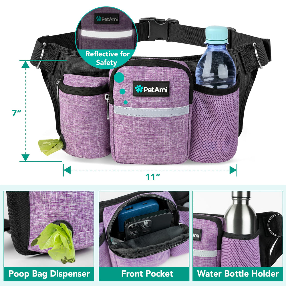 PetAmi Dual Bungee Leashes absorb pulls for smoother jogging with pets.