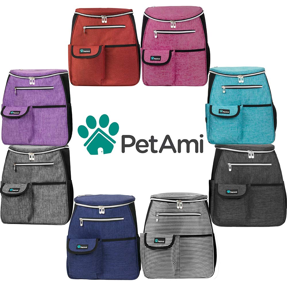 PetAmi durable water-repellent fabric protects contents from spills and weather.