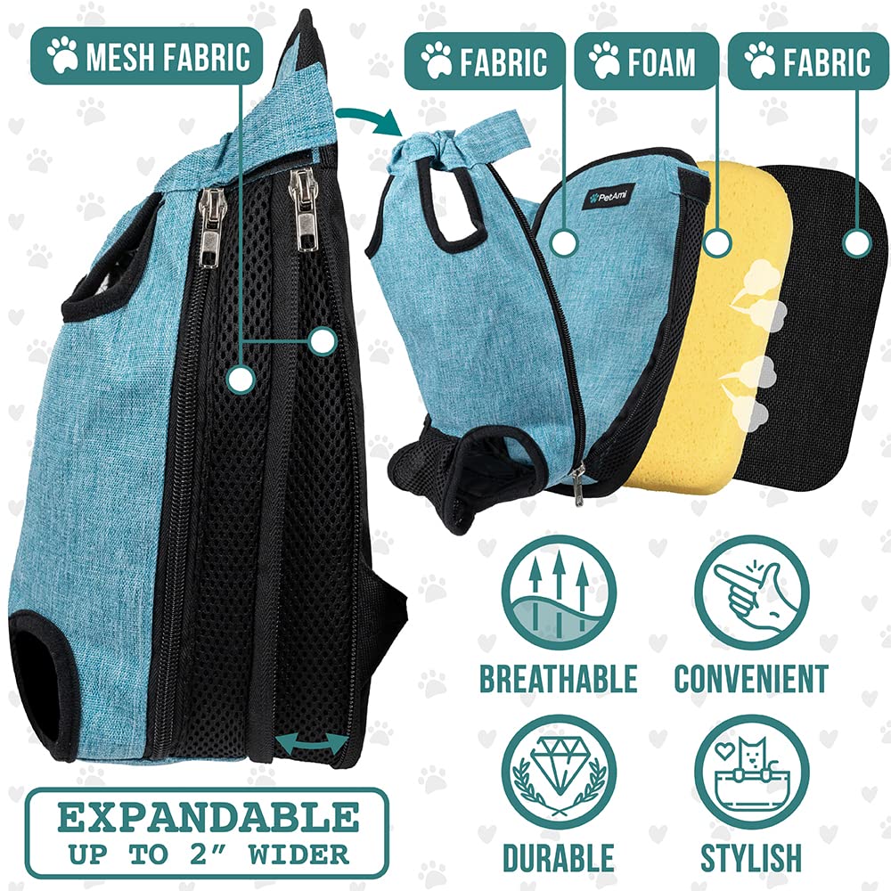 PetAmi Front carrier with adjustable straps for a secure, comfortable fit