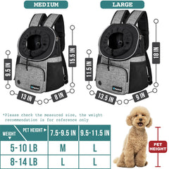 PetAmi front carrier interior safety strap keeps pet secure during outings