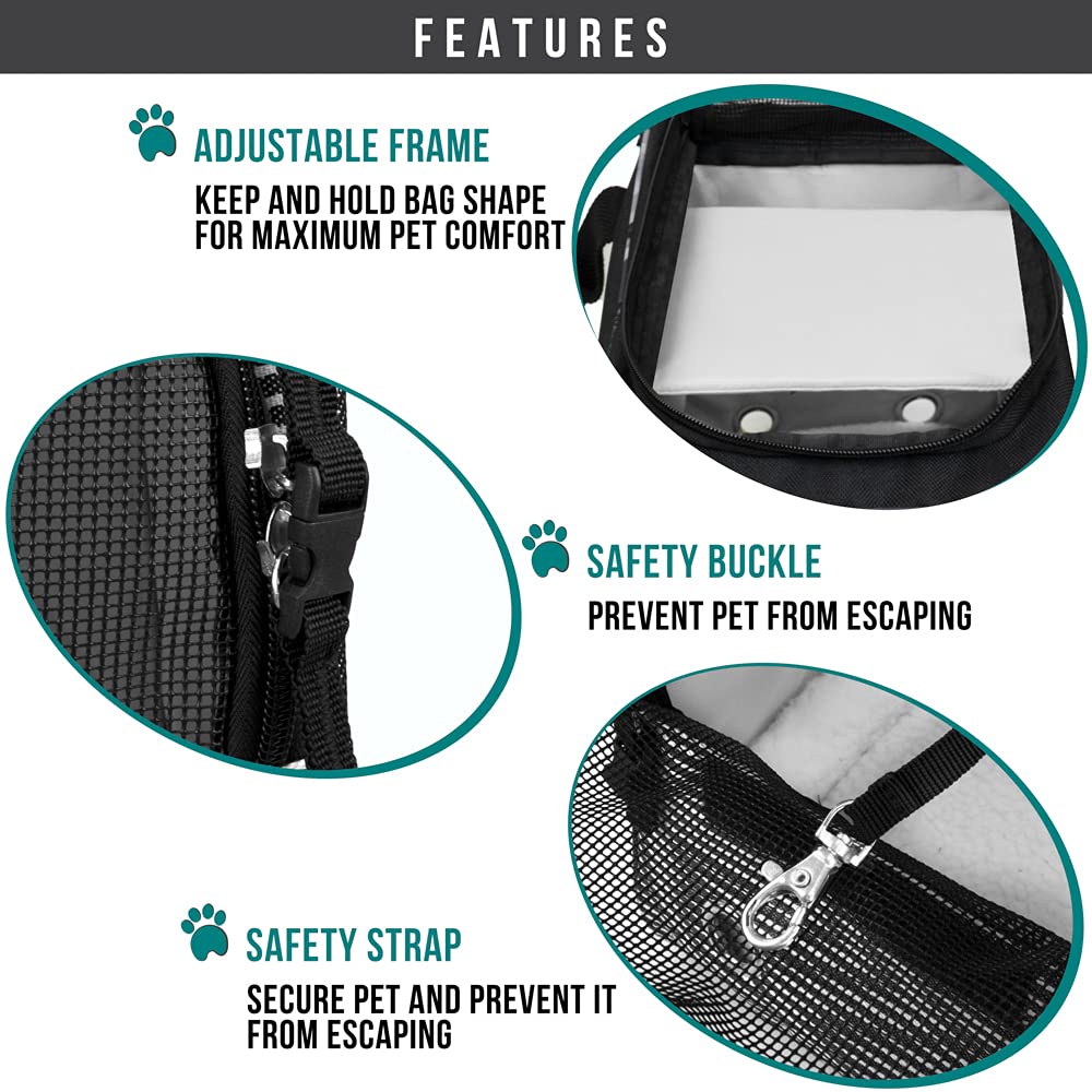 PetAmi carrier features front pocket for essentials during travel