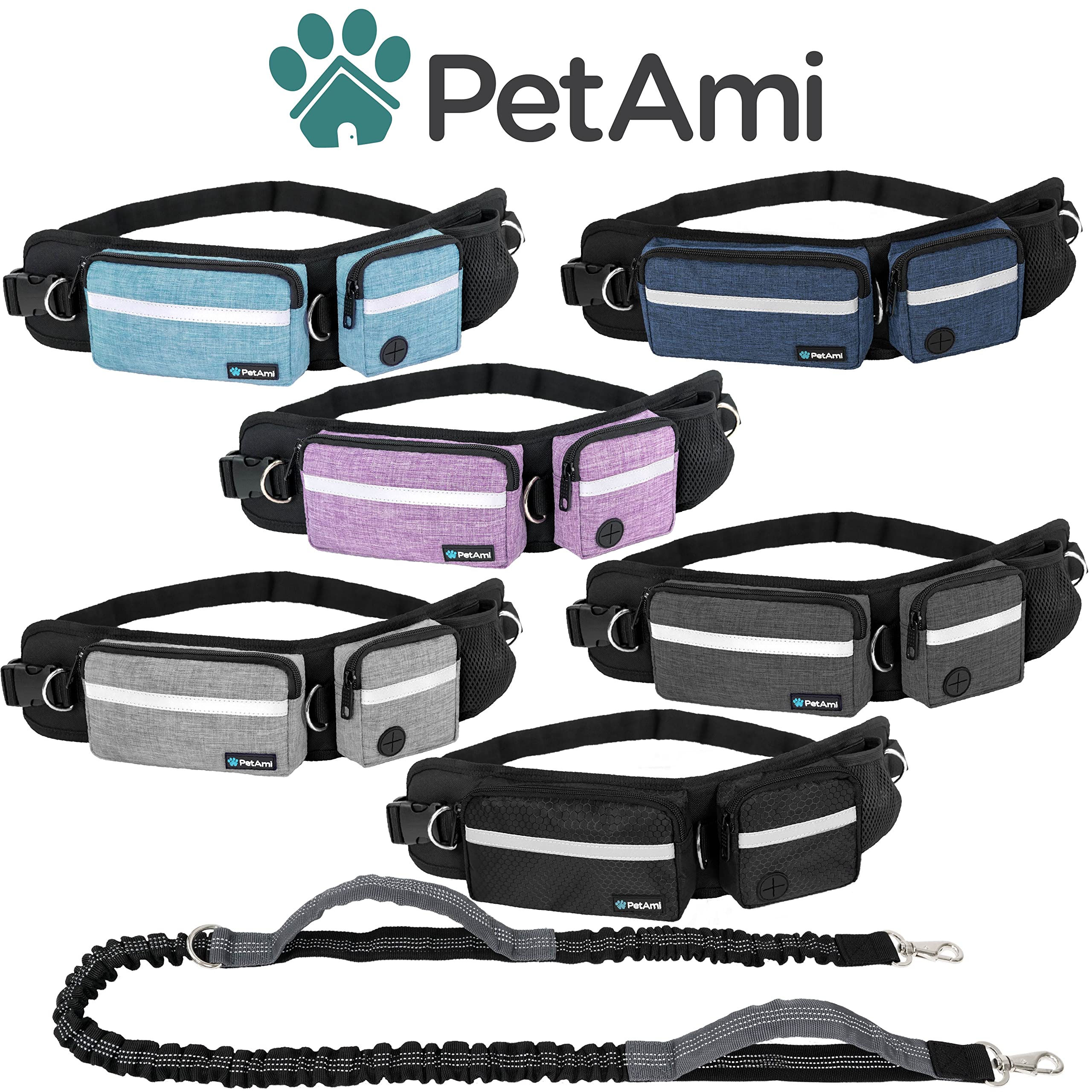 PetAmi reflective safety trim enhances night-time walking safety.