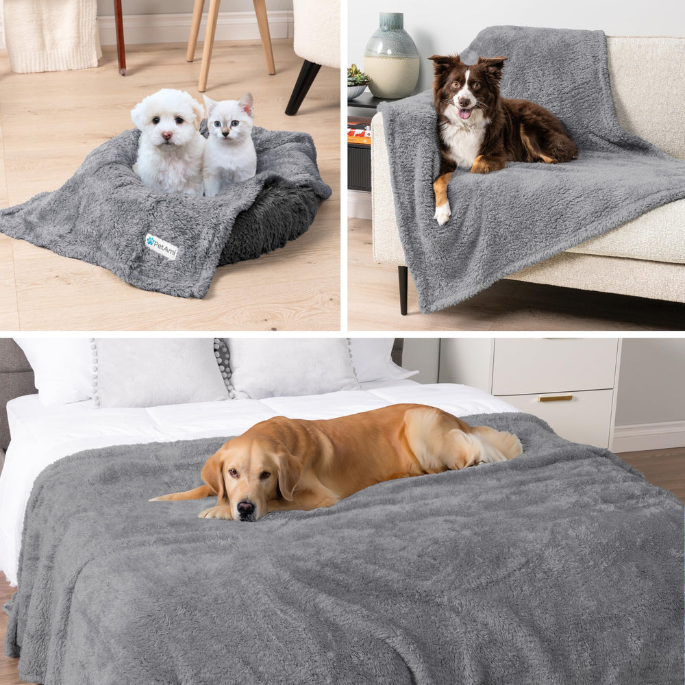 PetAmi light grey fabric feels soft and cuddly.