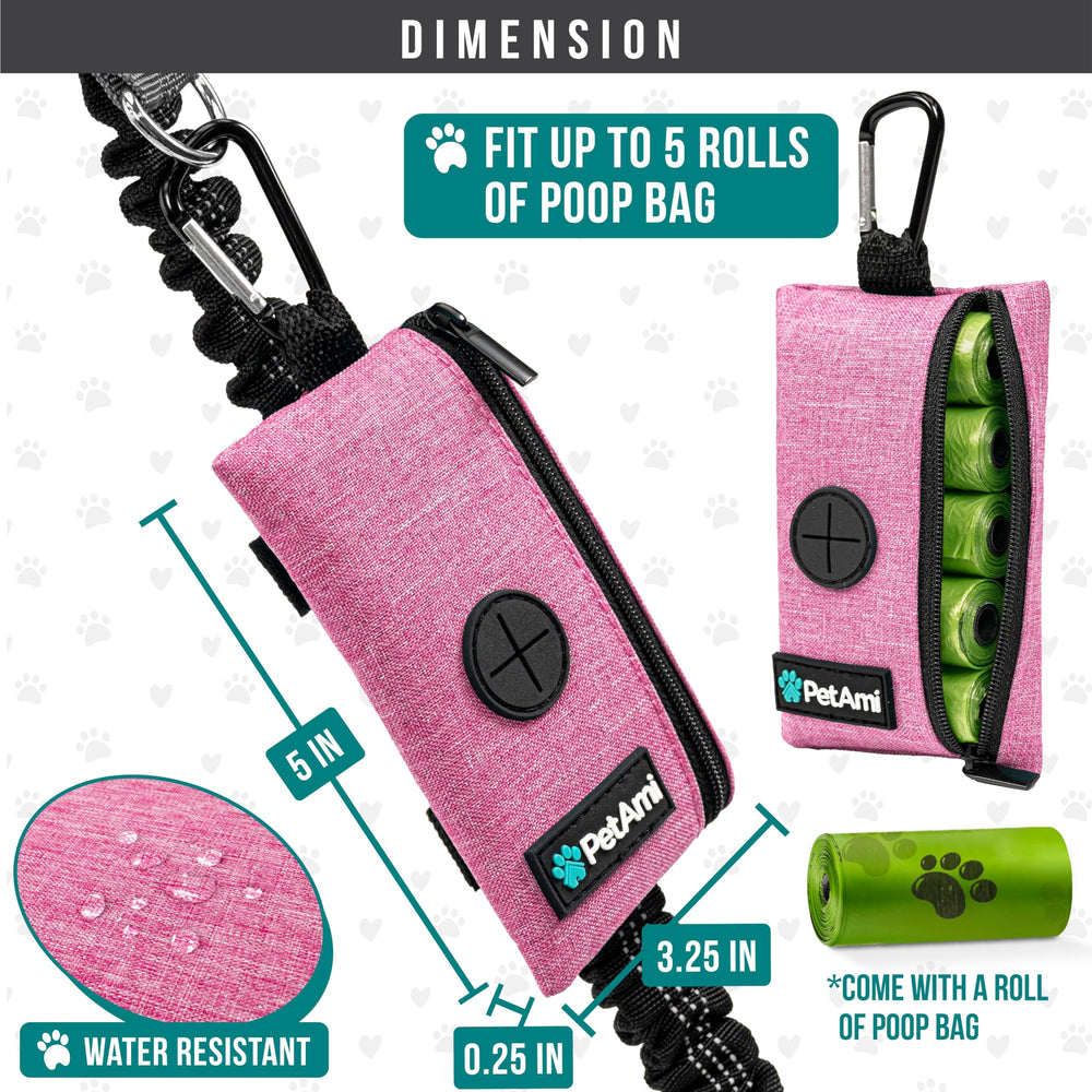 PetAmi oxford polyester poop bag holder is durable for daily use