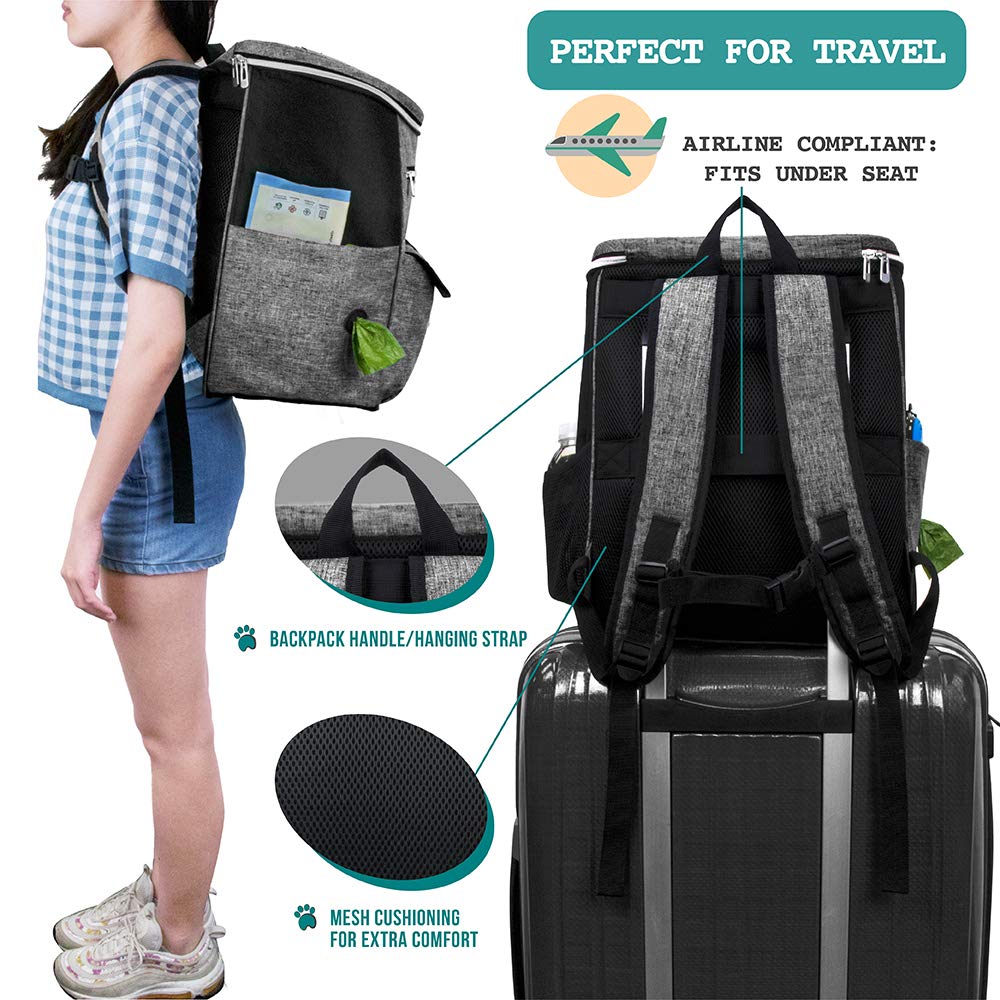 PetAmi built-in poop bag dispenser keeps cleanup handy on walks.